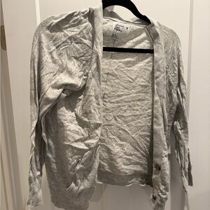 American Eagle Outfitters Light Gray Knit Sweater